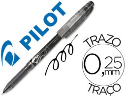 Bolígrafo Pilot Frixion borrable punta de aguja tinta negra